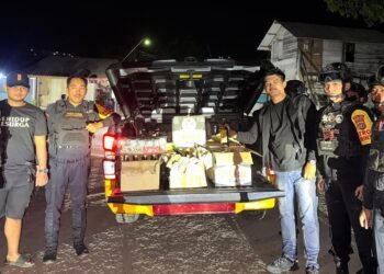 Operasi Pekat Anoa 2026, Ratusan Botol Miras Diamankan di Pelabuhan Wawonii