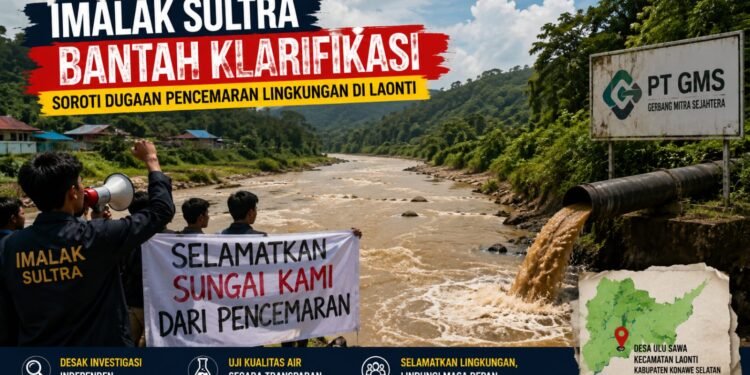 Video Sungai Keruh Diperdebatkan, IMALAK Desak Investigasi Lingkungan Laonti
