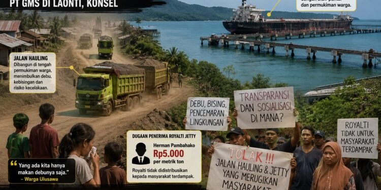 Jetty PT GMS di Tengah Permukiman Tuai Protes Warga Laonti