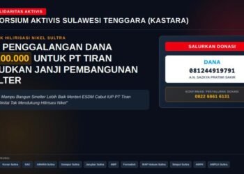 Patungan Rp100 Ribu untuk PT Tiran, KASTARA: Jangan Cuma Keruk Nikel