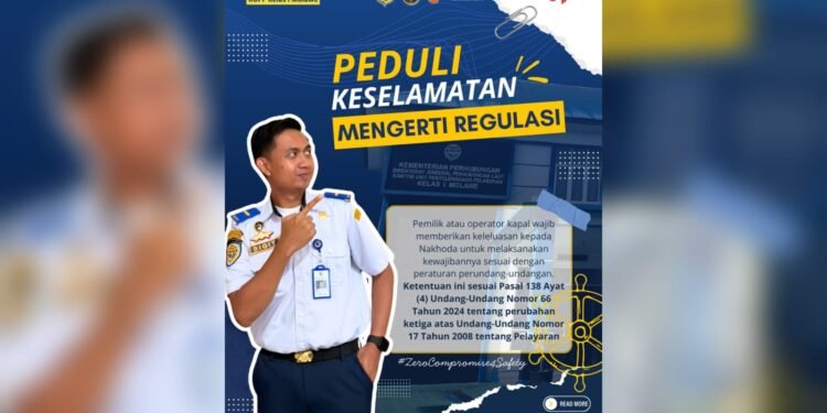 KUPP Molawe Tegaskan Keselamatan Pelayaran Tak Bisa Ditawar
