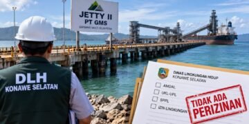 DLH Konsel Soroti Jetty II PT GMS, Izin Lingkungan Tak Ditemukan
