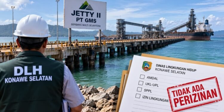 DLH Konsel Soroti Jetty II PT GMS, Izin Lingkungan Tak Ditemukan