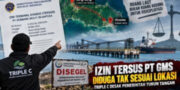 Izin Tersus PT GMS Diduga Tak Sesuai Lokasi, Triple C Desak Pemerintah Turun Tangan