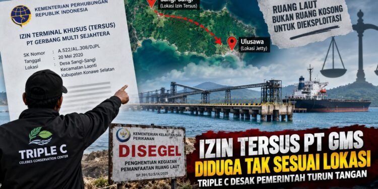Izin Tersus PT GMS Diduga Tak Sesuai Lokasi, Triple C Desak Pemerintah Turun Tangan